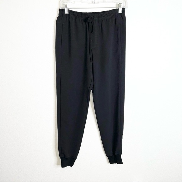 Vince Joggers Women Size 2 Pants Black Lightweight Drawstring High Rise B30 - Picture 1 of 11